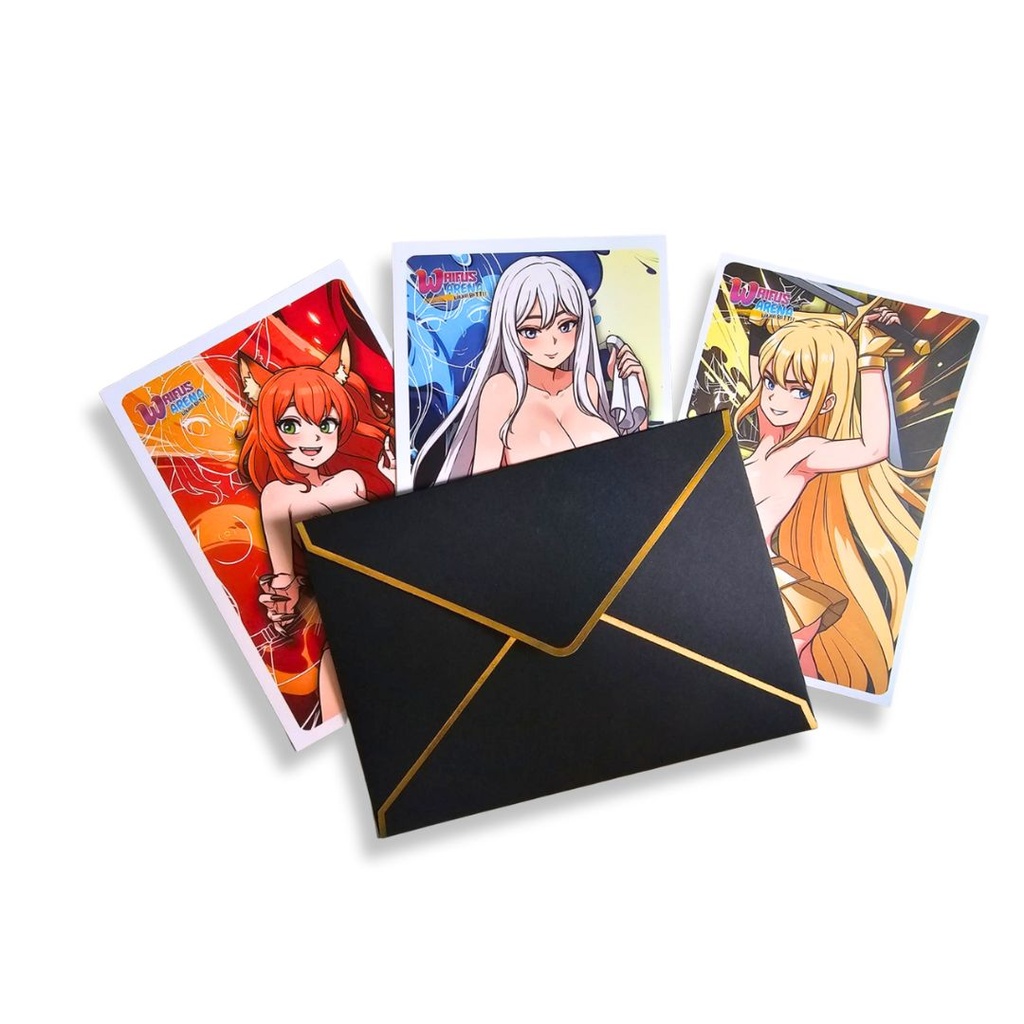 Waifus Arena Postales Pack +18