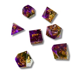 [ABQ-DADOS-MRX-PURPLE-GOLD] Dados Marienix Purple Gold